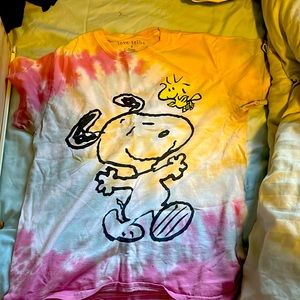 Love tribe size (S) short sleeve tye-dye shirt for teen girl.